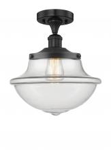 Innovations Lighting 616-1F-BK-G542 - Oxford - 1 Light - 12 inch - Matte Black - Semi-Flush Mount