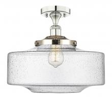 Innovations Lighting 616-1F-PN-G694-16 - Bridgeton - 1 Light - 12 inch - Polished Nickel - Semi-Flush Mount