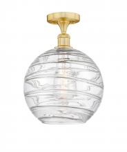 Innovations Lighting 616-1F-SG-G1213-12 - Athens Deco Swirl - 1 Light - 12 inch - Satin Gold - Semi-Flush Mount