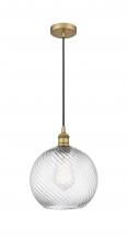 Innovations Lighting 616-1P-BB-G1214-10 - Athens Twisted Swirl Mini Pendant