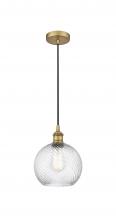 Innovations Lighting 616-1P-BB-G1214-8 - Athens Twisted Swirl Mini Pendant