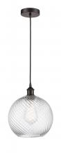 Innovations Lighting 616-1P-OB-G1214-10 - Athens Twisted Swirl Mini Pendant