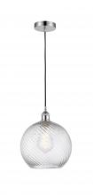 Innovations Lighting 616-1P-PC-G1214-10 - Athens Twisted Swirl Mini Pendant