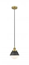 Innovations Lighting 616-1PH-BB-HFS-61-BK - Edison - 1 Light - 7 inch - Brushed Brass - Mini Pendant