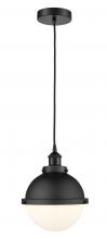 Innovations Lighting 616-1PH-BK-HFS-81-BK - Hampden - 1 Light - 9 inch - Matte Black - Cord hung - Mini Pendant