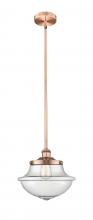 Innovations Lighting 616-1S-AC-G544 - Oxford - 1 Light - 12 inch - Antique Copper - Cord hung - Mini Pendant