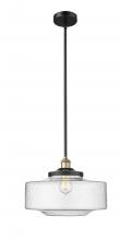 Innovations Lighting 616-1S-BAB-G694-16 - Bridgeton - 1 Light - 12 inch - Black Antique Brass - Stem Hung - Mini Pendant