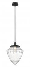 Innovations Lighting 616-1S-BK-G664-12 - Bridgeton - 1 Light - 12 inch - Matte Black - Stem Hung - Mini Pendant