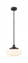 Innovations Lighting 616-1S-BK-G691-12 - Bridgeton - 1 Light - 12 inch - Matte Black - Stem Hung - Mini Pendant