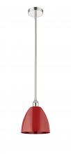 Innovations Lighting 616-1S-PN-MBD-9-RD - Plymouth - 1 Light - 9 inch - Polished Nickel - Cord hung - Mini Pendant