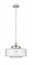 Innovations Lighting 616-1S-SN-G694-16 - Bridgeton - 1 Light - 12 inch - Brushed Satin Nickel - Stem Hung - Mini Pendant