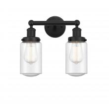 Innovations Lighting 616-2W-BK-G314 - Dover - 2 Light - 14 inch - Matte Black - Bath Vanity Light