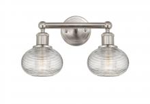 Innovations Lighting 616-2W-SN-G555-6CL - Ithaca - 2 Light - 15 inch - Brushed Satin Nickel - Bath Vanity Light