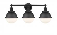 Innovations Lighting 616-3W-BK-HFS-61-BK - Hampden - 3 Light - 25 inch - Matte Black - Bath Vanity Light