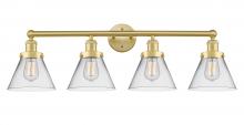 Innovations Lighting 616-4W-SG-G42 - Cone - 4 Light - 35 inch - Satin Gold - Bath Vanity Light