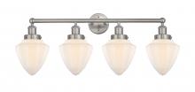 Innovations Lighting 616-4W-SN-G661-7 - Bullet - 4 Light - 33 inch - Brushed Satin Nickel - Bath Vanity Light