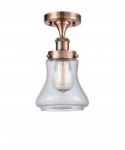 Innovations Lighting 916-1C-AC-G192 - Bellmont - 1 Light - 6 inch - Antique Copper - Semi-Flush Mount