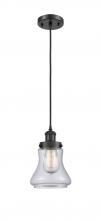 Innovations Lighting 916-1P-BK-G192 - Bellmont - 1 Light - 6 inch - Matte Black - Cord hung - Mini Pendant