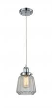 Innovations Lighting 916-1P-PC-G142 - Chatham - 1 Light - 6 inch - Polished Chrome - Cord hung - Mini Pendant