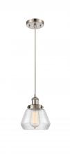 Innovations Lighting 916-1P-SN-G172 - Fulton - 1 Light - 6 inch - Brushed Satin Nickel - Cord hung - Mini Pendant