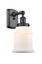 Innovations Lighting 916-1W-BK-G181 - Canton - 1 Light - 6 inch - Matte Black - Sconce