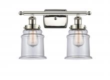 Innovations Lighting 916-2W-PN-G182 - Canton - 2 Light - 16 inch - Polished Nickel - Bath Vanity Light