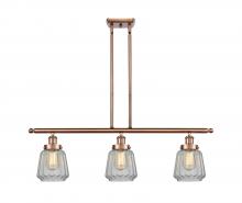 Innovations Lighting 916-3I-AC-G142 - Chatham - 3 Light - 36 inch - Antique Copper - Stem Hung - Island Light