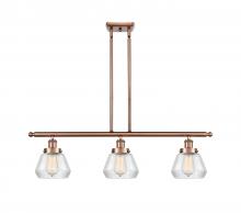 Innovations Lighting 916-3I-AC-G172 - Fulton - 3 Light - 36 inch - Antique Copper - Stem Hung - Island Light