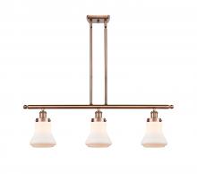 Innovations Lighting 916-3I-AC-G191 - Bellmont - 3 Light - 36 inch - Antique Copper - Stem Hung - Island Light