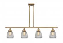 Innovations Lighting 916-4I-BB-G142 - Chatham - 4 Light - 48 inch - Brushed Brass - Stem Hung - Island Light