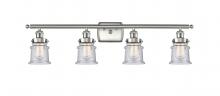 Innovations Lighting 916-4W-SN-G184S - Canton - 4 Light - 36 inch - Brushed Satin Nickel - Bath Vanity Light