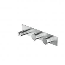 MGS Bagno MB456-SSM - Minimal MB456 Stainless Steel Thermostatic Trim with Three-way Diverter and Volume Control - SS Ma