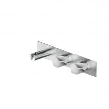 MGS Bagno PE455-SSM - Penta PE455 Stainless Steel Thermostatic Trim with Two-way Diverter and Volume Control - SS Matte