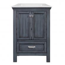 CRAFT + MAIN BABVT2522D-MB - Brantley 25'' Harbor Blue Vanity with Mohave Beige Granite Top