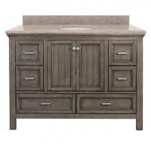 CRAFT + MAIN BAGVT4922D-MB - Brantley 49'' Distressed Grey Vanity with Mohave Beige Granite Top