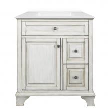 CRAFT + MAIN CNAWVT3122D-F8W - Corsicana 31'' Antique White Vanity with White Fine Fire Clay Top