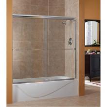 CRAFT + MAIN CVST5455-CL-SV - COVE FRAMELESS SLIDINGTUBDR 50-54 W/55 CL SV