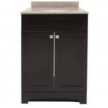 CRAFT + MAIN MXBVT2522-MB - Monterrey 25'' Black Coffee Vanity with Mohave Beige Granite Top