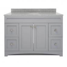 CRAFT + MAIN MXGVT4922-RG - Monterrey 49'' Cool Grey Vanity with Rushmore Grey Granite Top