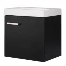 CRAFT + MAIN RWBVT1814 - Rockwood 18'' Black Vanity with Cultured Marble Top