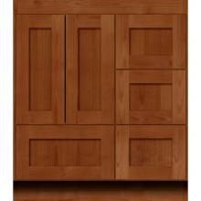 Strasser Woodenworks 01-154 - 30 X 18 X 34.5 Simplicity Vanity Shaker Med Alder Rh