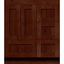 Strasser Woodenworks 01-151 - 30 X 21 X 34.5 Simplicity Vanity Shaker Dk Alder Rh