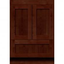 Strasser Woodenworks 01-167 - 24 X 21 X 34.5 Simplicity Vanity Shaker Dk Alder Std