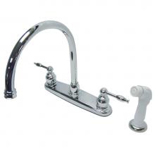 Kingston Brass KB2791KL - Knight Centerset Kitchen Faucet, Polished Chrome