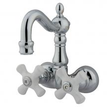 Kingston Brass CC1080T1 - Vintage 3-3/8-Inch Wall Mount Tub Faucet, Polished Chrome