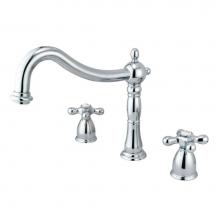 Kingston Brass KS1341AX - Heritage Roman Tub Faucet, Polished Chrome