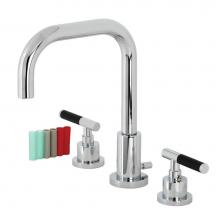 Kingston Brass FSC8931CKL - Fauceture Kaiser Widespread Bathroom Faucet with Brass Pop-Up, Polished Chrome