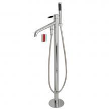 Kingston Brass KS8131DKL - Kaiser Freestanding Tub Faucet with Hand Shower, Polished Chrome