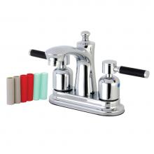 Kingston Brass FB7621DKL - 4 in. Centerset Bathroom Faucet, Polished Chrome