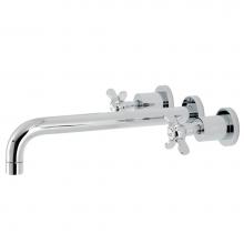 Kingston Brass KS8051BEX - Essex Wall Mount Tub Faucet, Polished Chrome